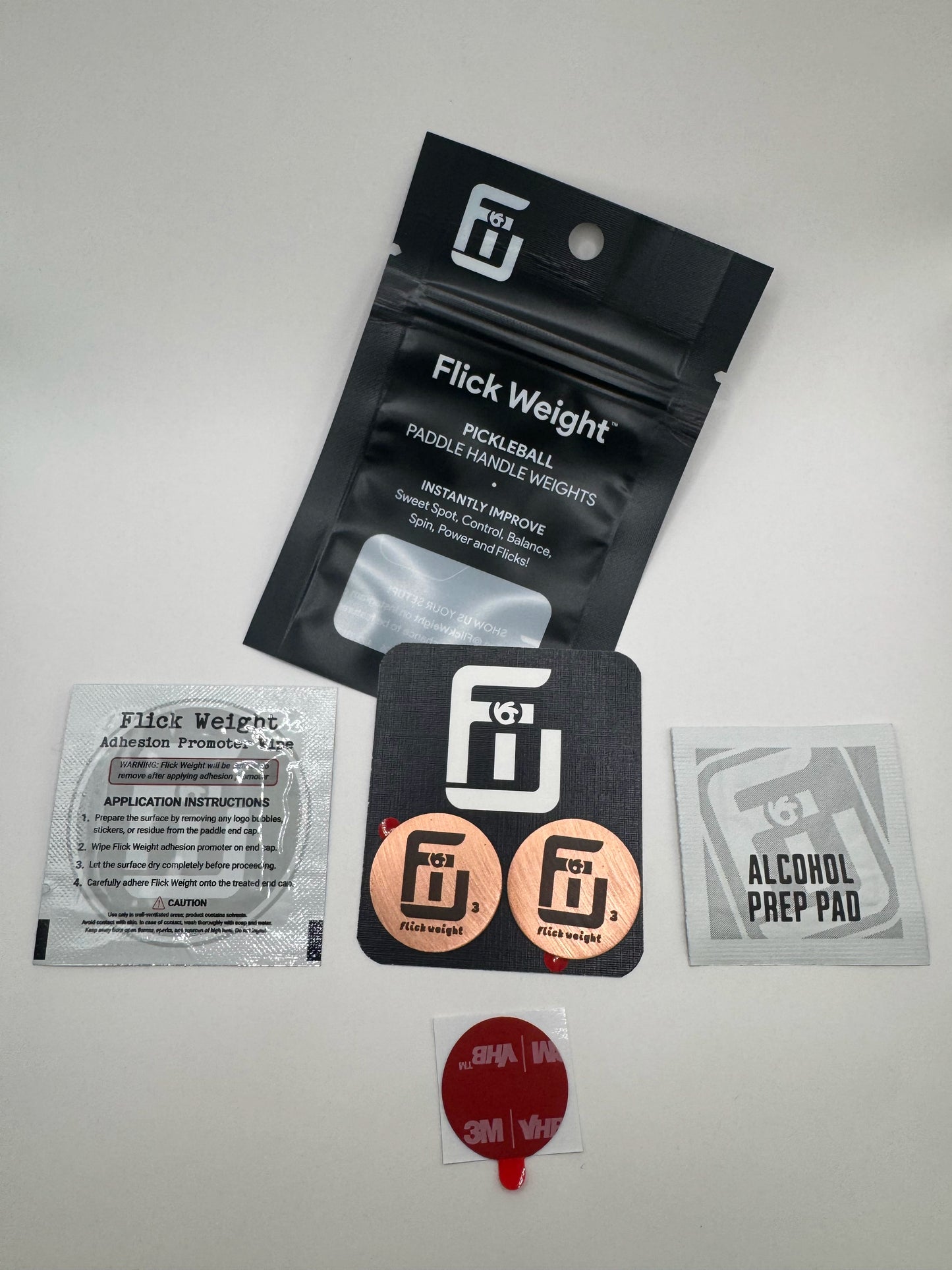 3 Gram Flick Weight 2 pack with package contents
