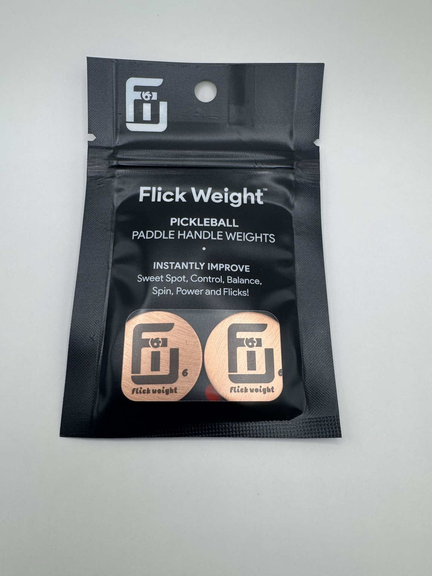 6 gram Flick weights in 2 pack packaging