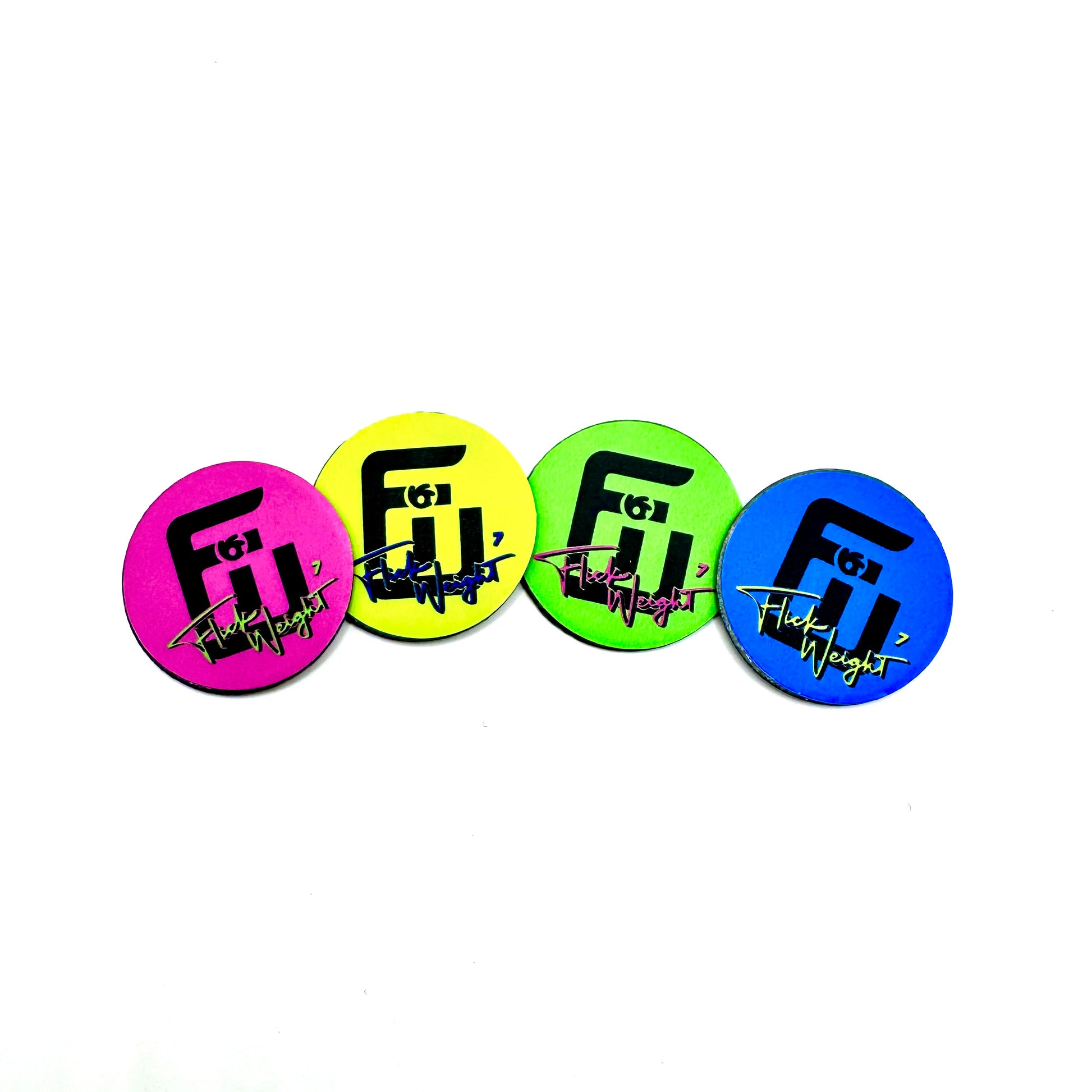 7g lead flick weights neon colors come in a 4 pack