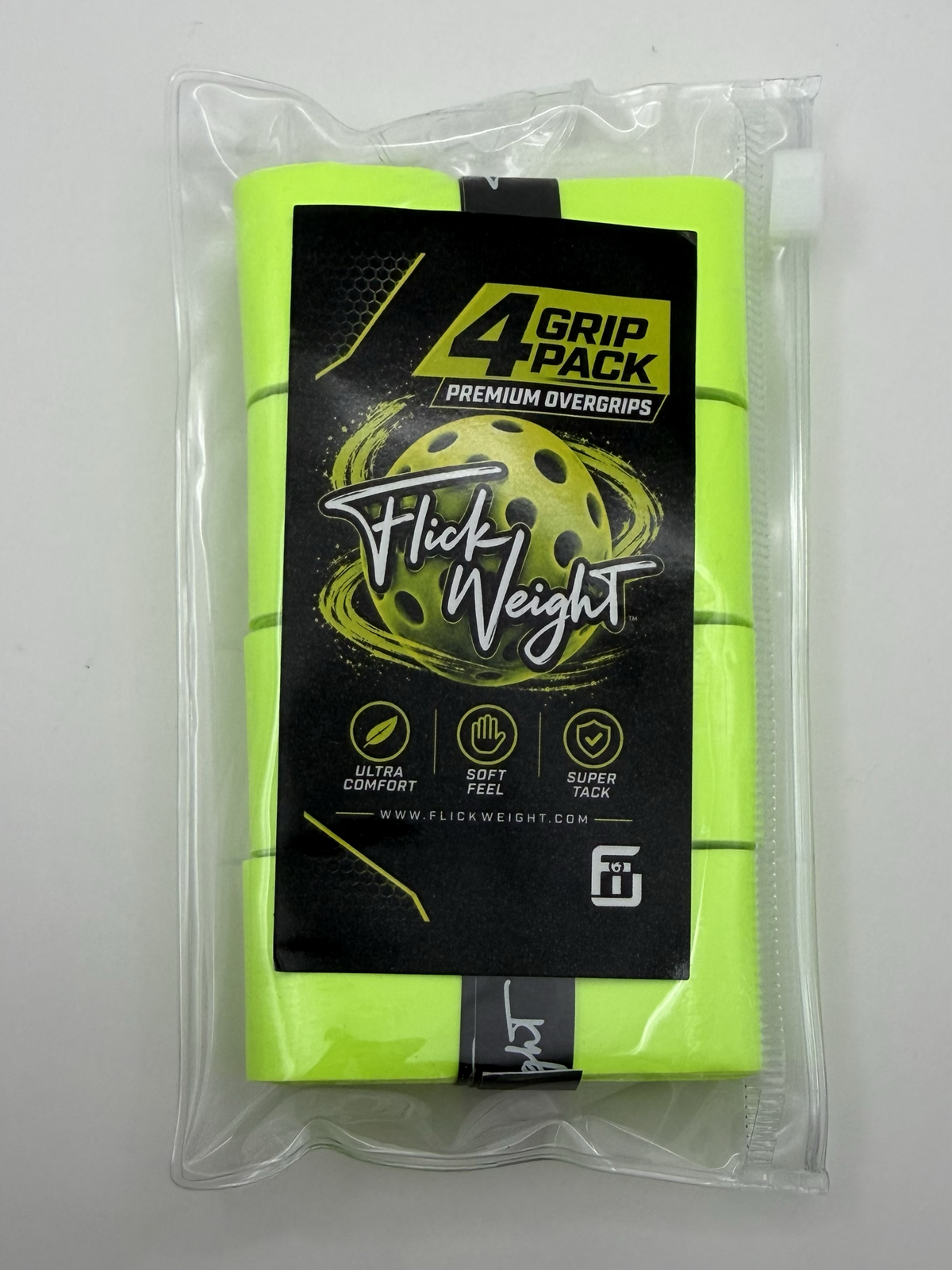 Flick Weight Pickleball Overgrips – 4 Pack