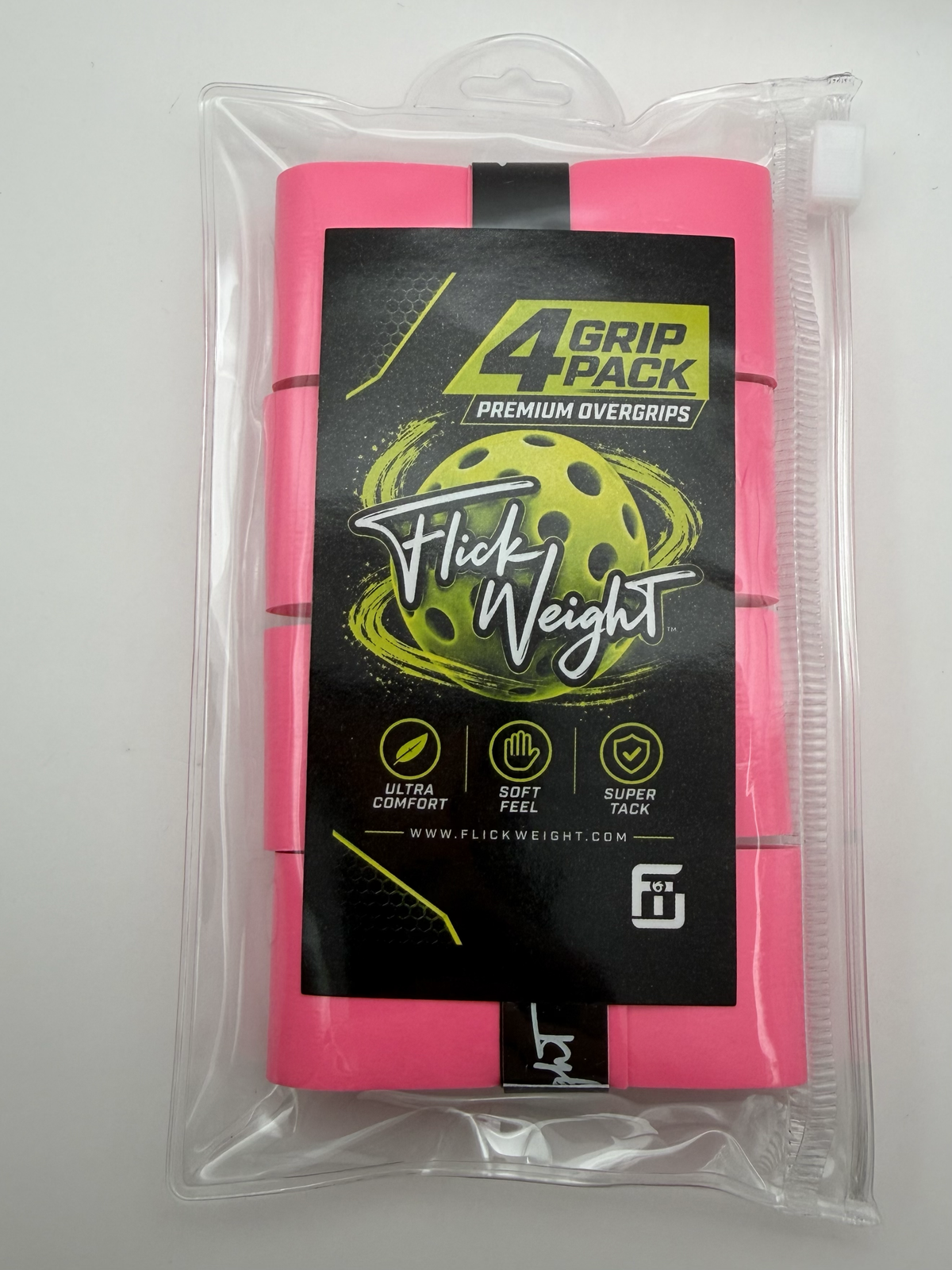 Flick Weight Pickleball Overgrips – 4 Pack