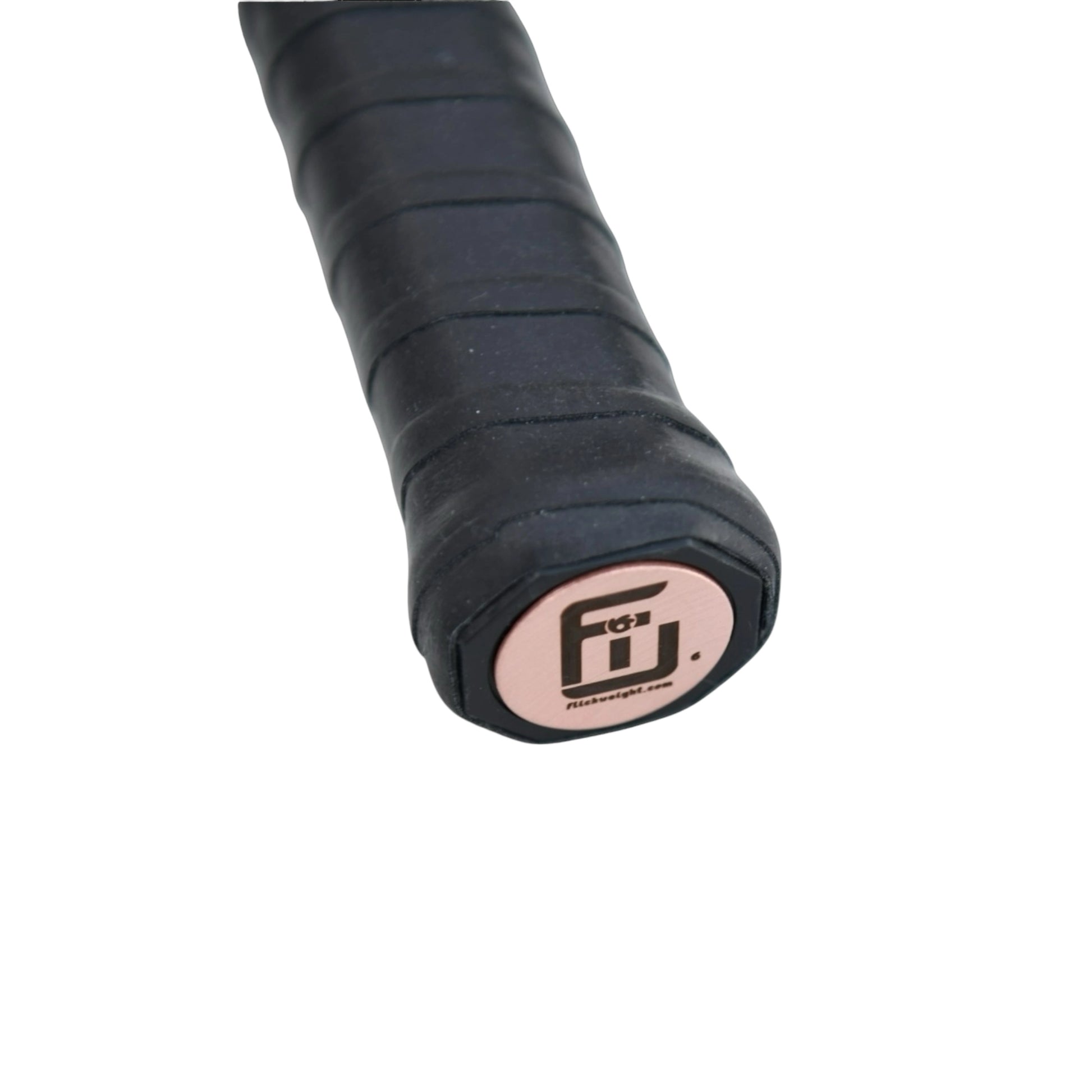 6 gram flick weight on the bottom of a handle so you can see how thin it is on a pickleball paddle handle.