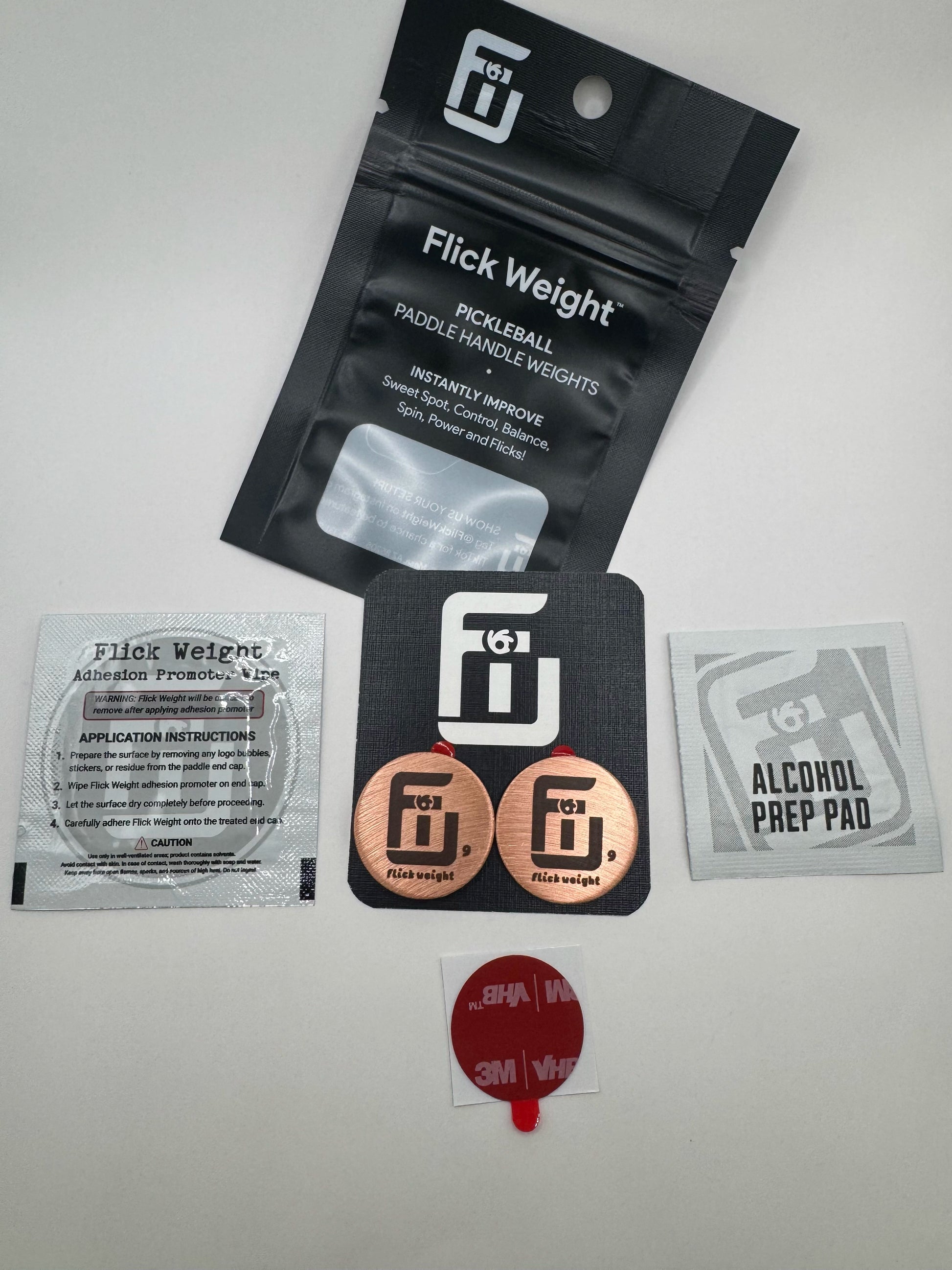 9g flick weight package and its contents showing