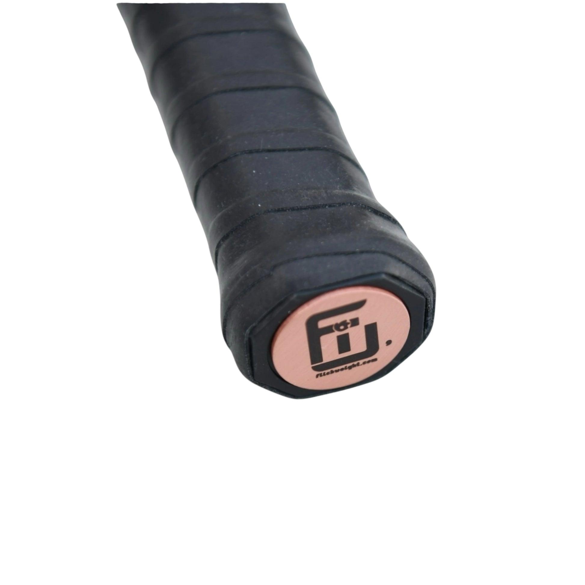 9 gram Flick weight on the bottom of a pickleball Paddle handle so you can see how thick it is