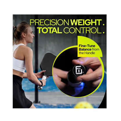 Flick weight on a pickleball paddle