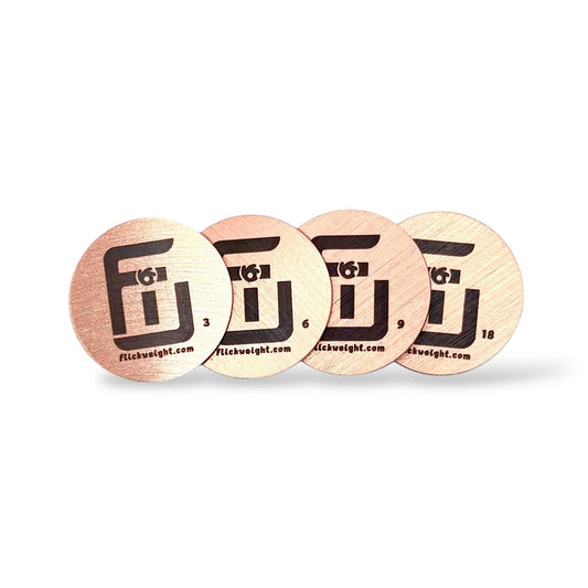 Flick Weight Pack of 4 copper weight pack for pickleball