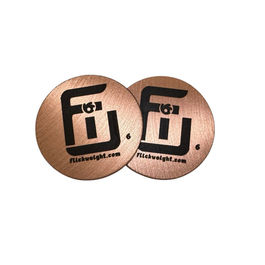 Our 6 gram flick weight pack with 2 6g flick weights.