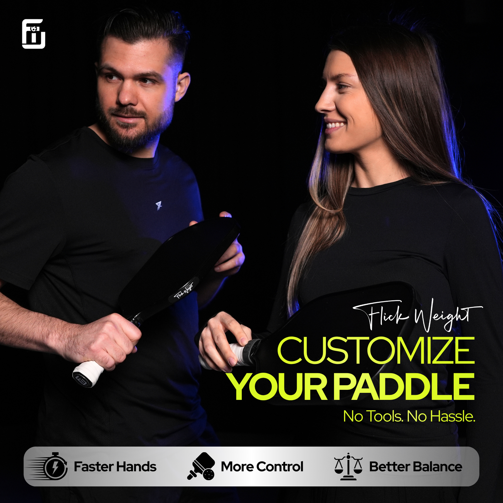 Customize your pickleball paddle with Flick Tape