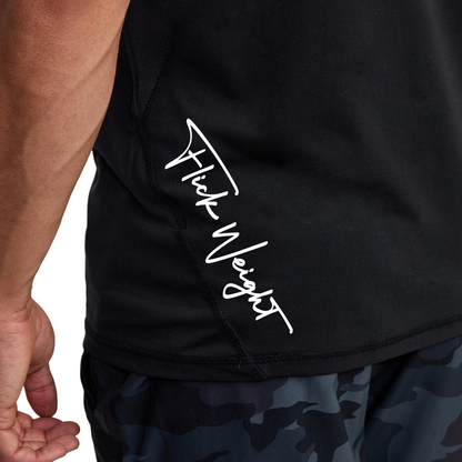 zoomed in on flick weight signature athletic tshirt