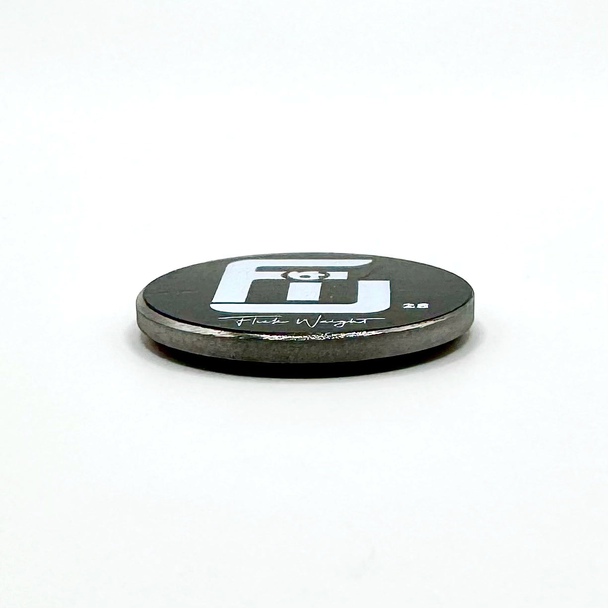 profile view of our blacked out tungsten 28g weight