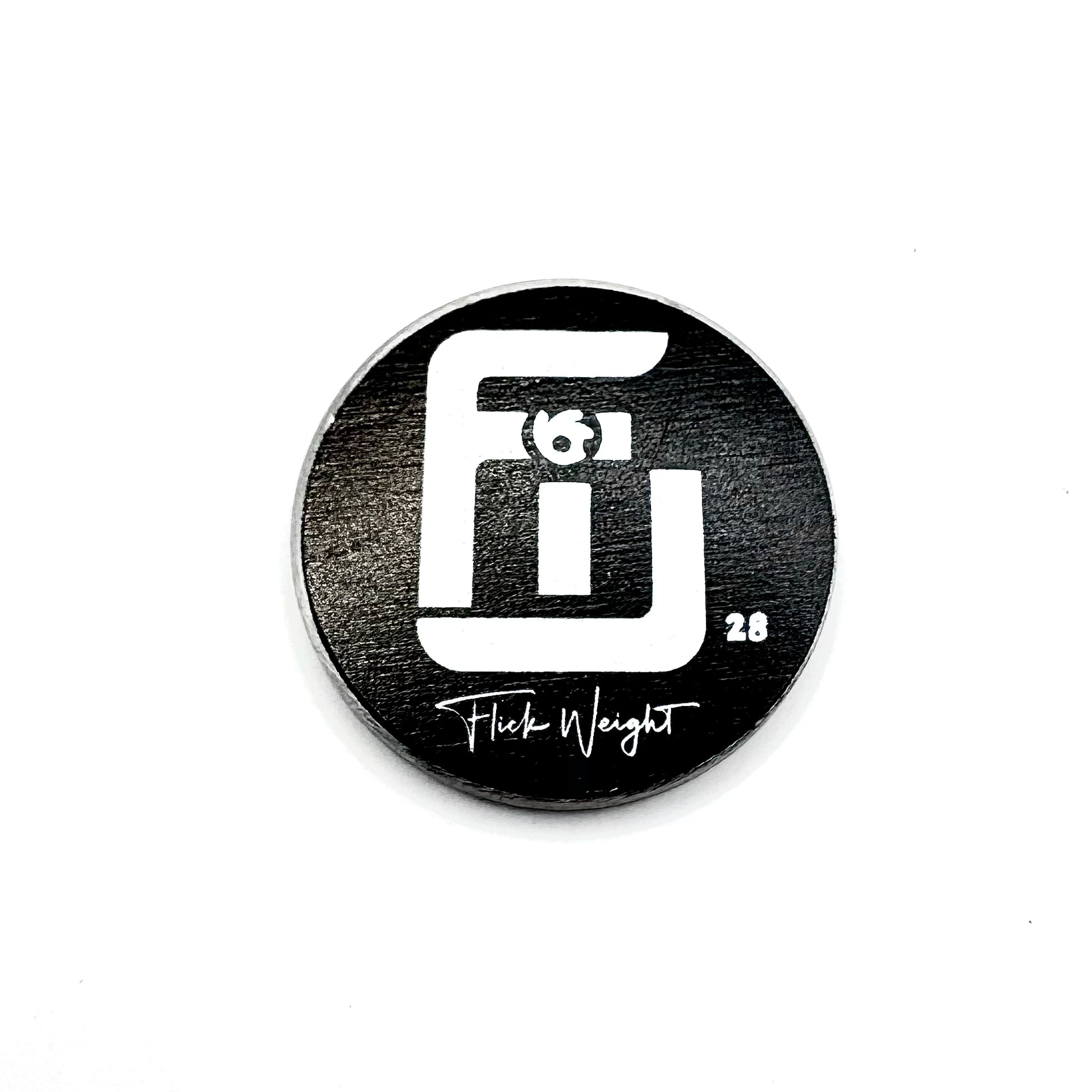 Blacked out Flick Weight 28g Tungsten