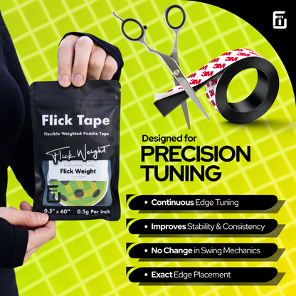 Flick Weight Flick Tape 0.5g per inch Tungsten Tape precision paddle tuning