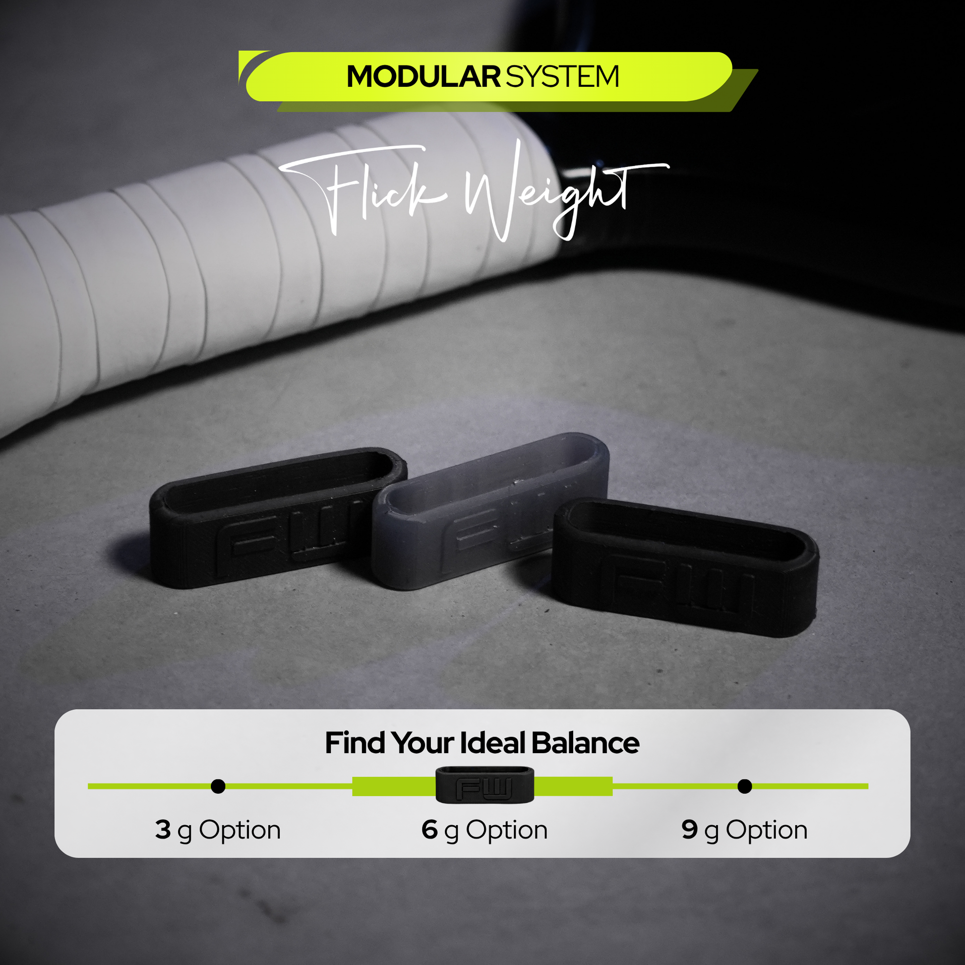 Flick Weight Reflex Bands for pickleball accessories and paddle balance