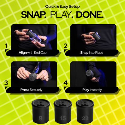 Flick Weight Reflex End Cap Cover - Tungsten End Cap Covers