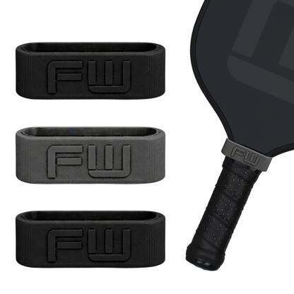 Flick Weight Reflex bands for easy Pickleball Paddle Weighting on the Handle