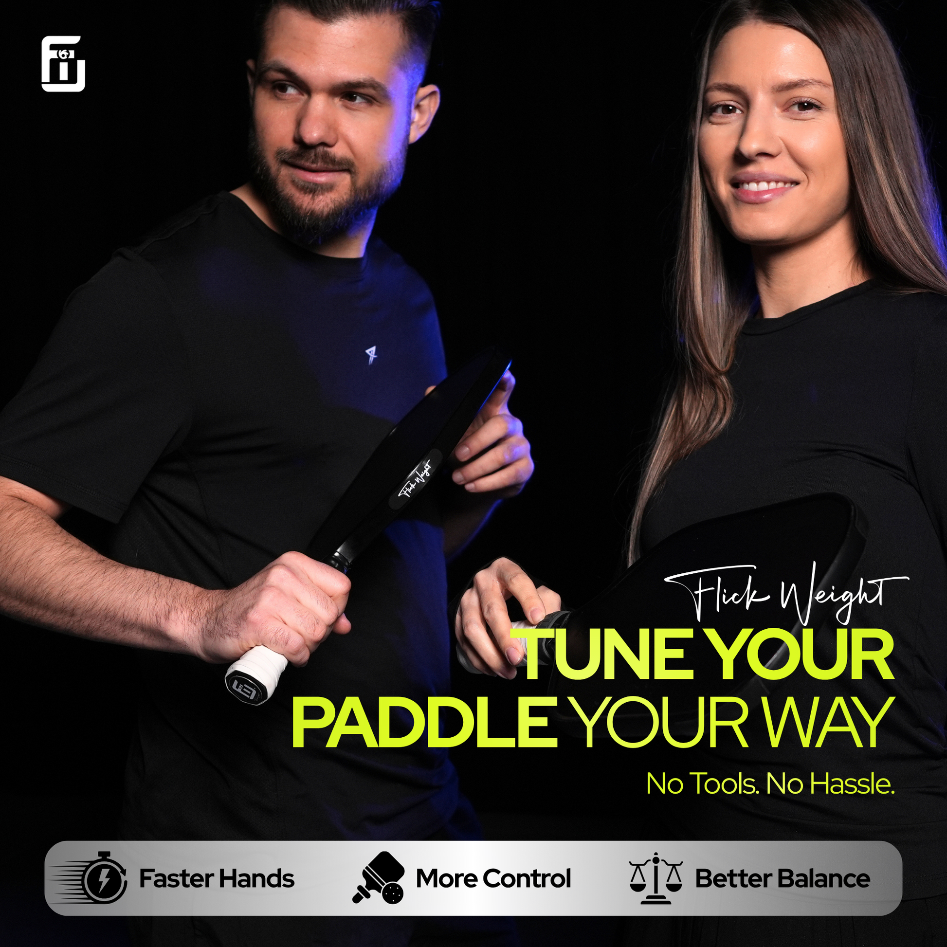 Flick Weight Starter pack pickleball paddle tuning