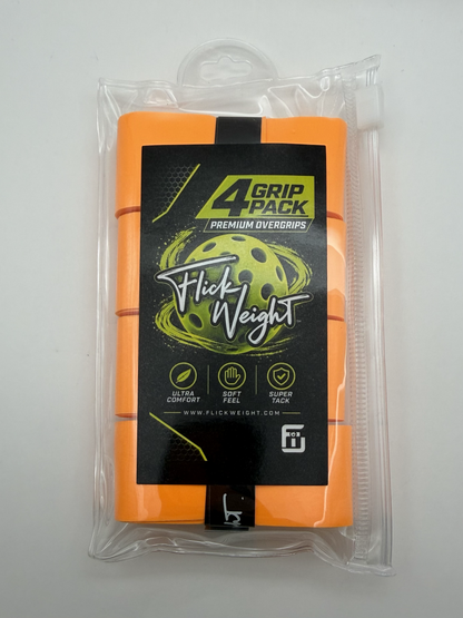 Flick Weight Pickleball Overgrips – 4 Pack