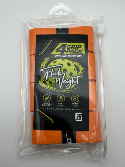 Flick Weight Pickleball Overgrips – 4 Pack