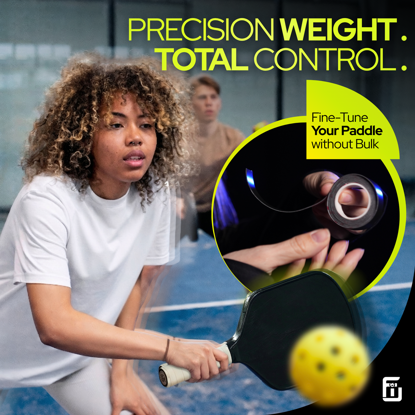 Precision Weight Control with Flick Tape for pickleball