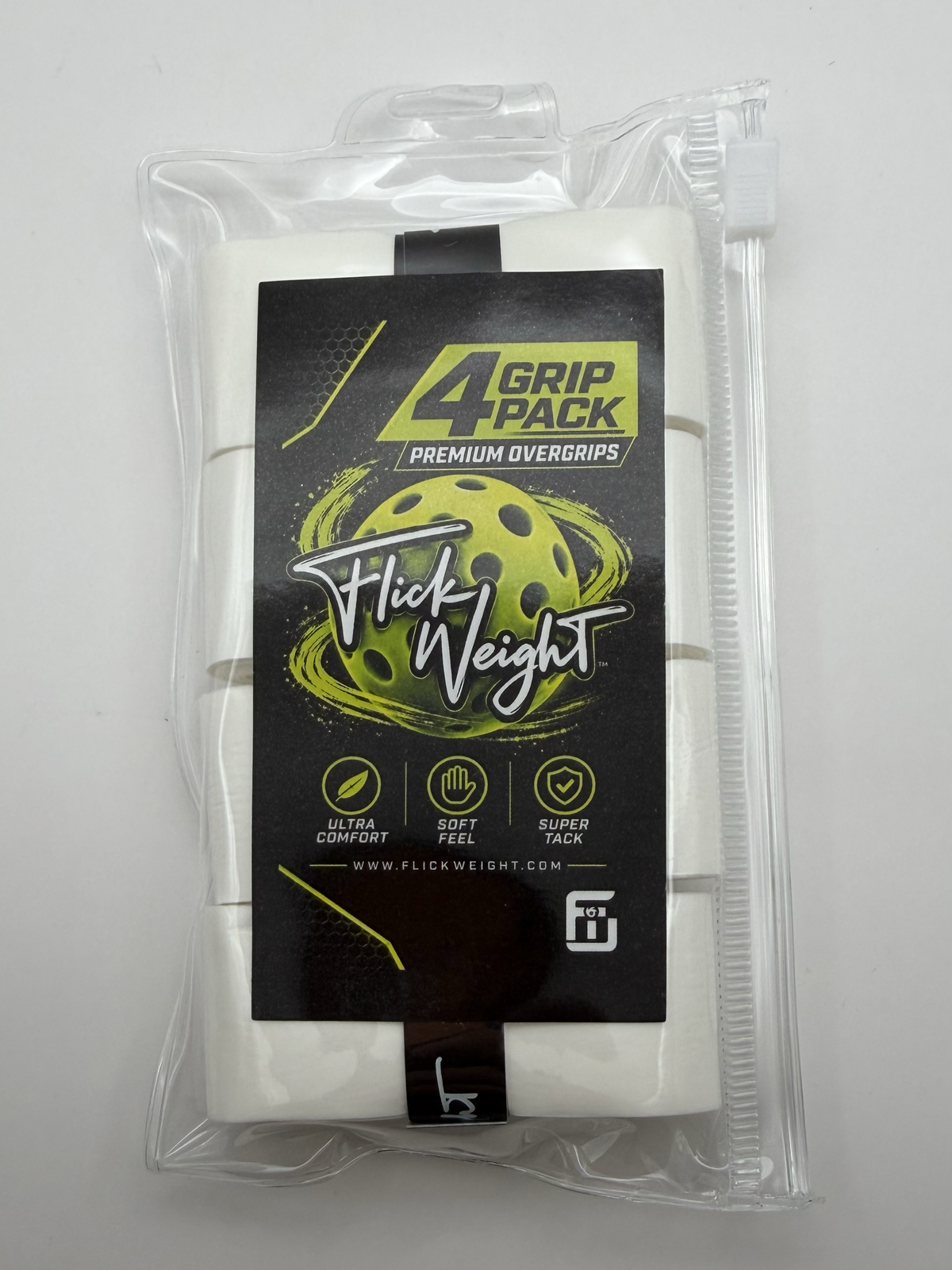 Flick Weight Pickleball Overgrips – 4 Pack